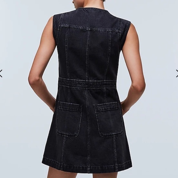 Madewell Denim Cap-Sleeve Mini Dress in Tarrybrook Wash - Picture 4 of 7
